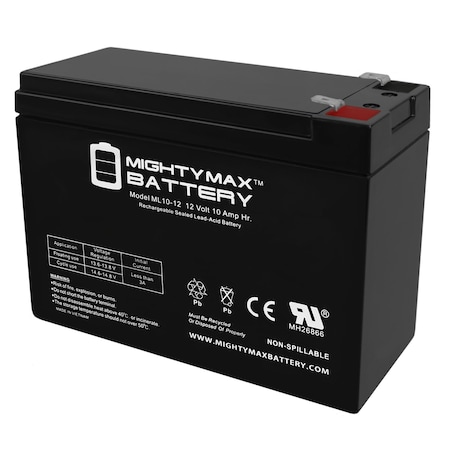 12V 10AH SLA Replacement Battery For Emergi-Lite 120